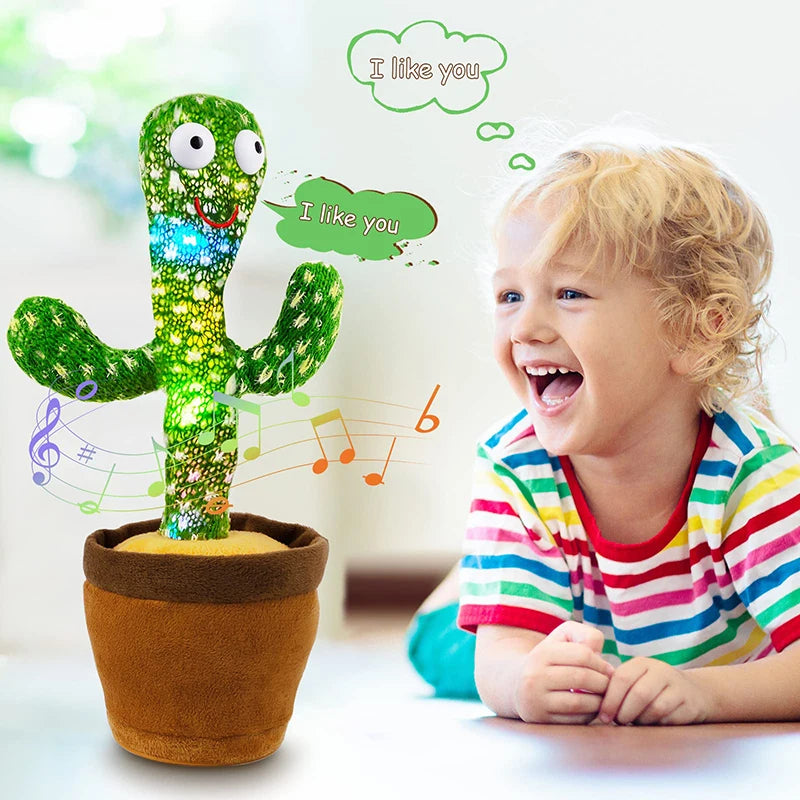 Dancing & Talking Cactus Plush Toy (120 Songs + Voice Repeat)