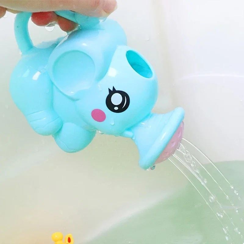 Elephant Bath Watering Pot Toy – Cute Plastic Shower Kettle & Summer Sprinkler for Kids