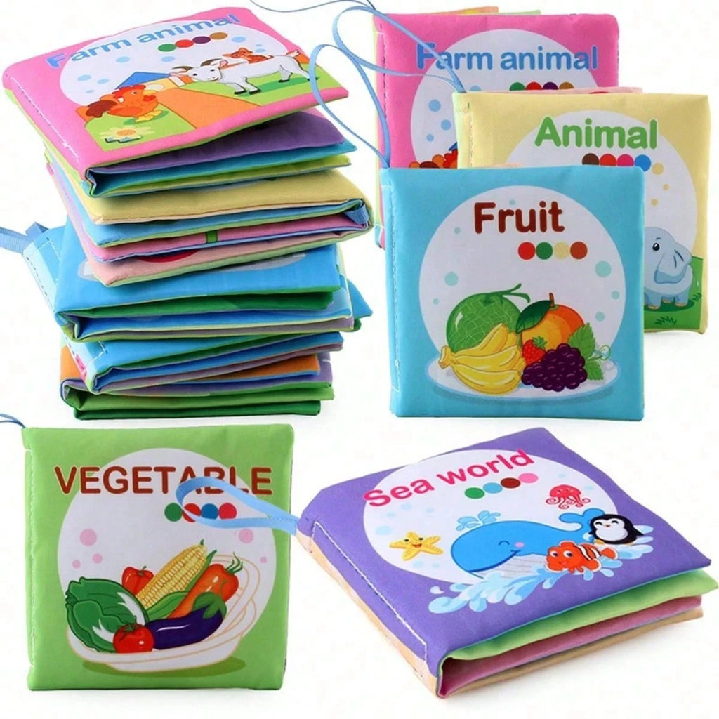 Kids Early Educational Soft Cloth Book (Animals & Numbers)