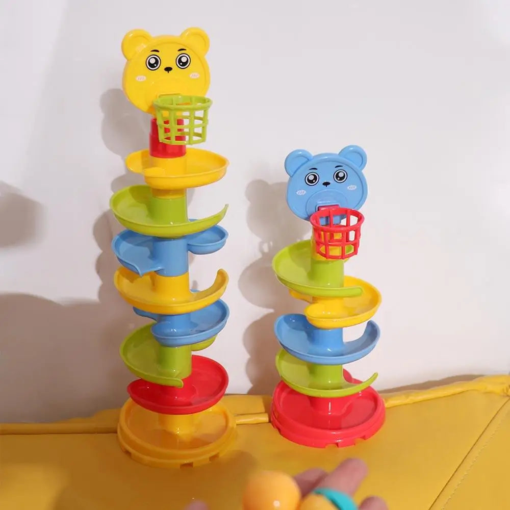 "Baby Puzzle Track Drop Roll & Swirling Tower Ball Set"
