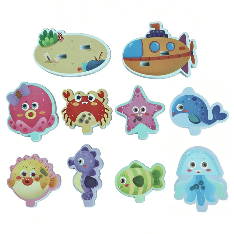 Kids Foam Puzzle Boat & Car Floating Bathtub Toys