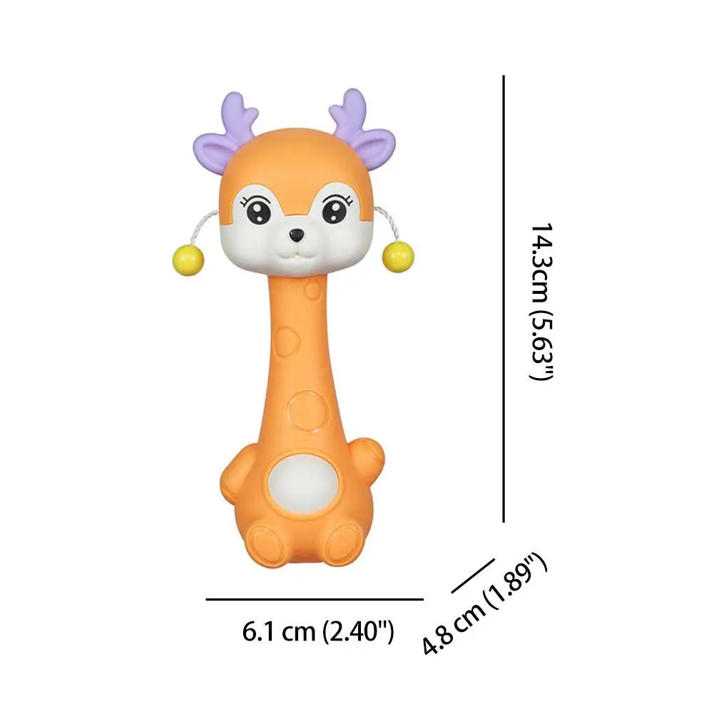 "Baby Hand Rattle & Sensory Grasp Toy - Soft Newborn Early Sound Toy"