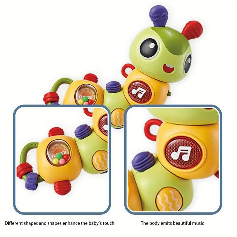 Musical Sensory Rattle & Activity Toy for Babies