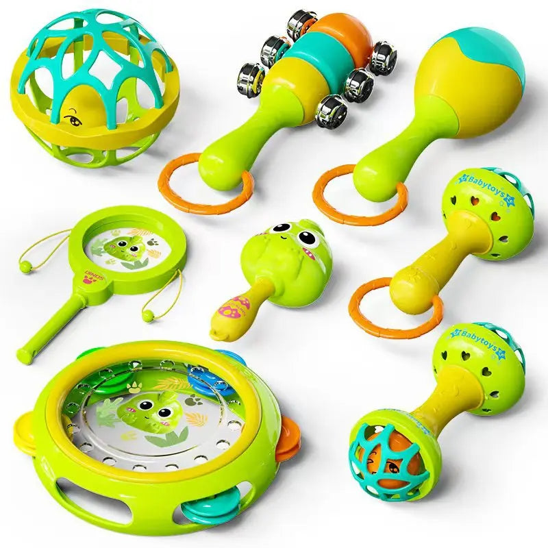Baby Rattle Toys 0-12M, Colorful Sensory Shaker, Newborn Christmas Gift