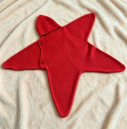 Cozy Winter Hand-Crocheted Starfish Baby Romper