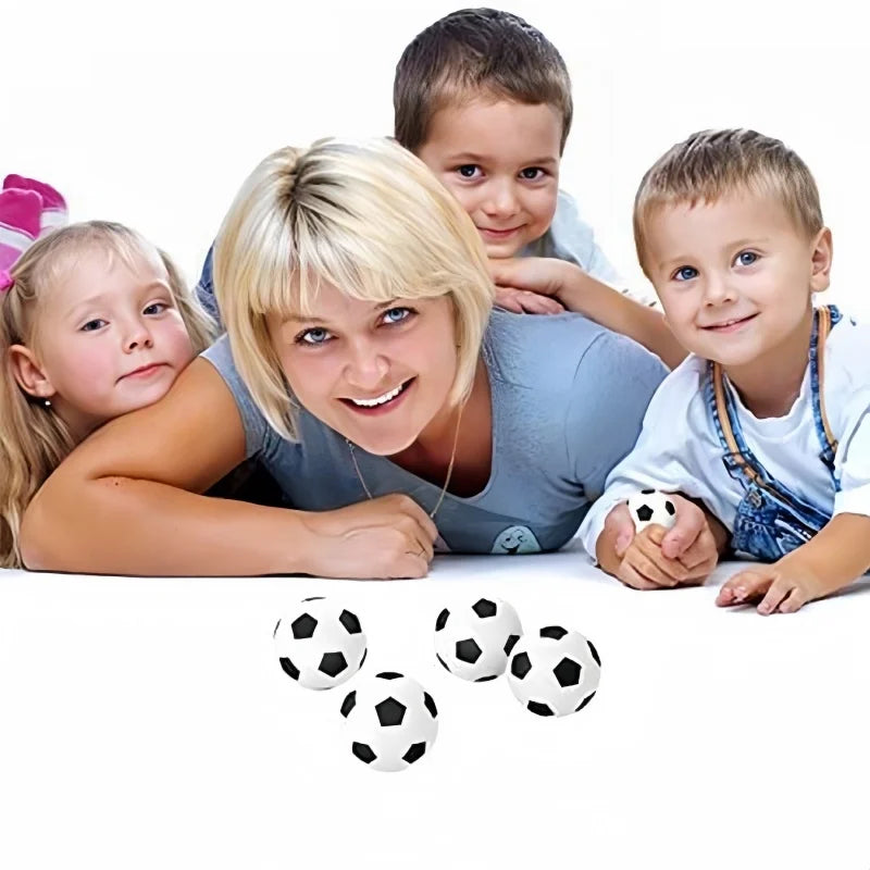 "1/24 Mini Sports Balls Pack - Foam Soccer & Football Anti-Stress Toys"
