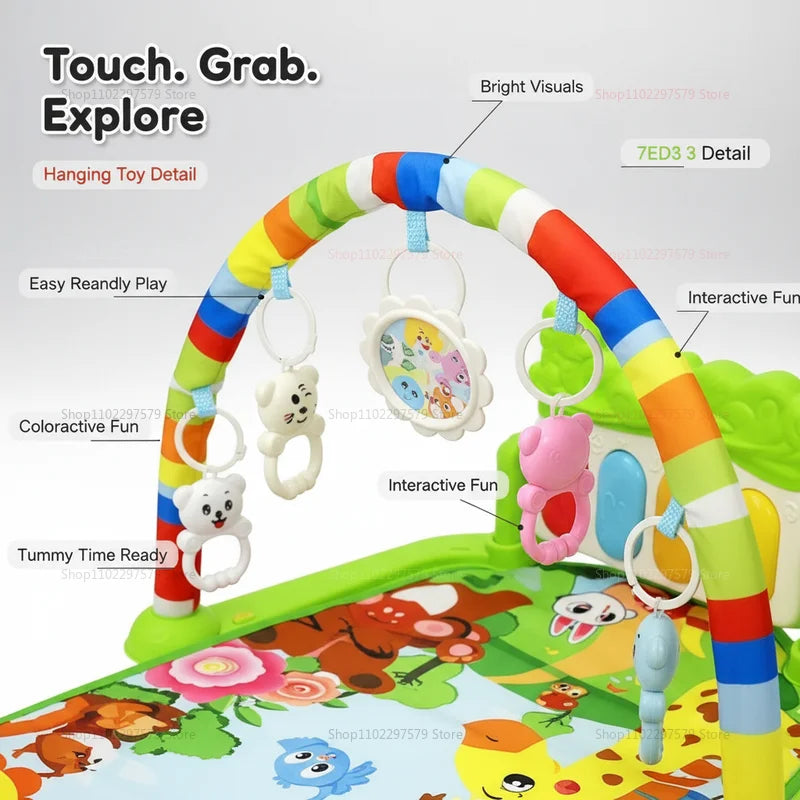 3-in-1 Baby Play Gym & Musical Sensory Mat