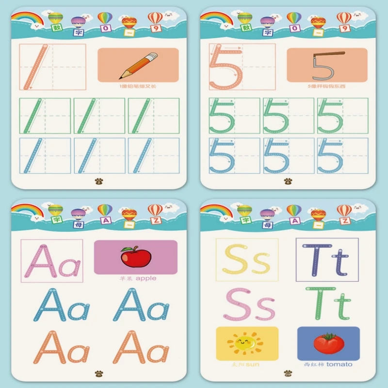 Reusable Montessori Pen Control Tracing Book for Kids