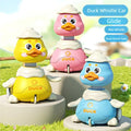 Cute Duck & Elephant Whistle Toy - Expandable Sensory Tube & Inertia Car