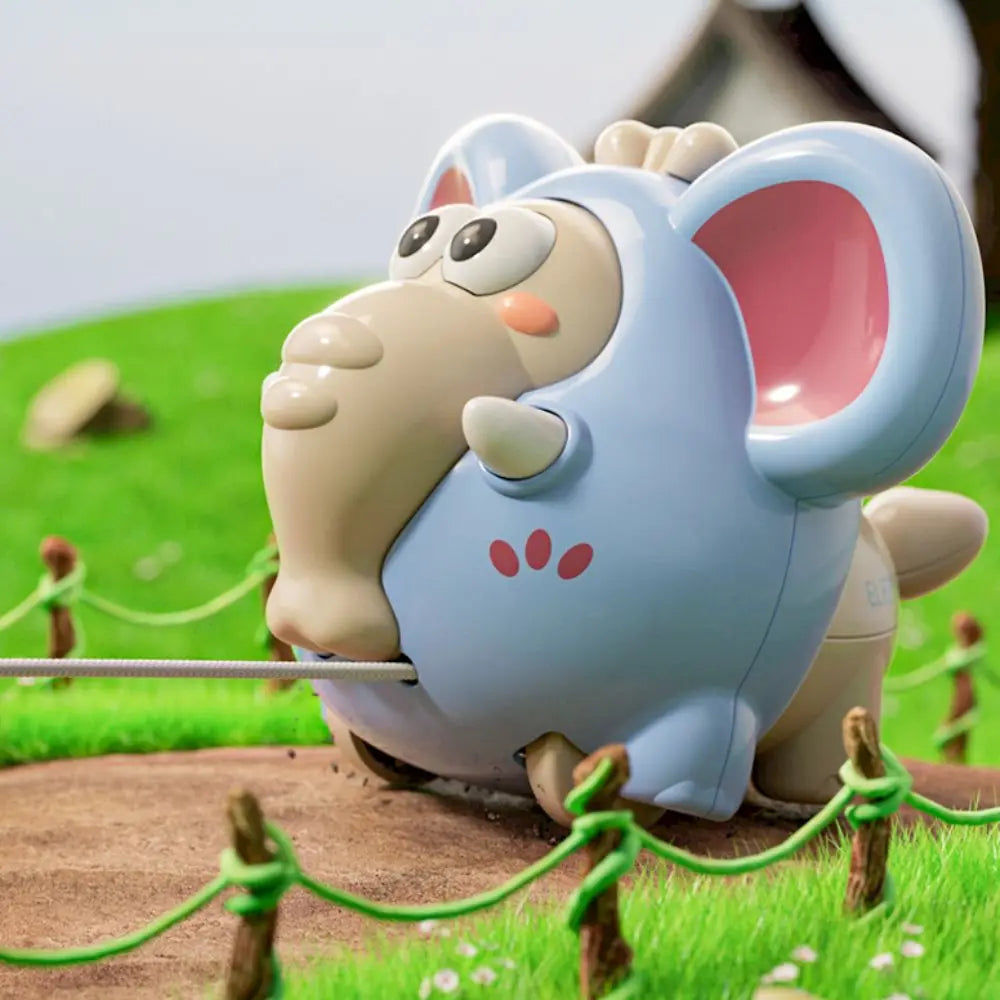 Children's Pulling Rope Animal Climbing Car - Inertial Clockwork Toy