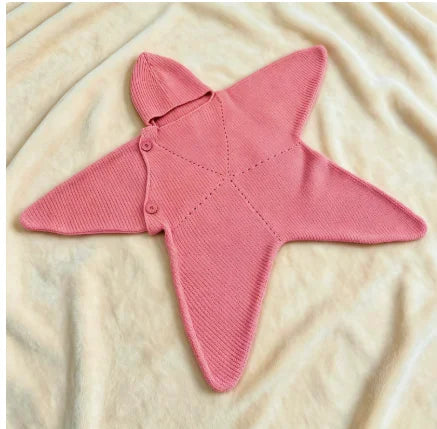 Cozy Winter Hand-Crocheted Starfish Baby Romper