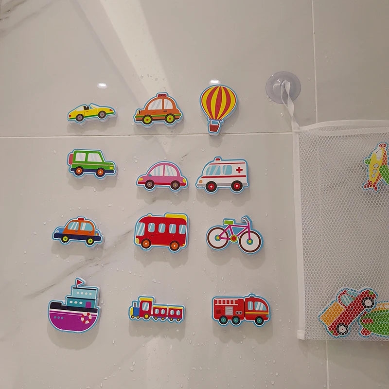 Kids Foam Puzzle Boat & Car Floating Bathtub Toys