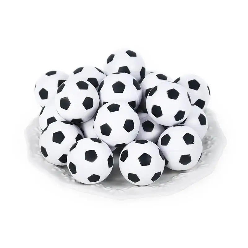 "1/24 Mini Sports Balls Pack - Foam Soccer & Football Anti-Stress Toys"