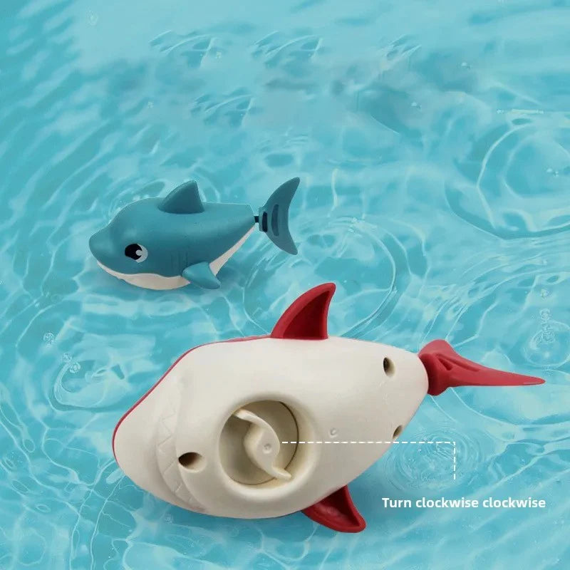Baby Shark Wind-Up Swimming Bath Toy - Outdoor Water Play Toy