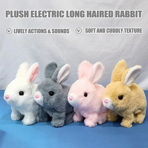 Electric Moving & Sounding Plush Rabbit Toy for Kids