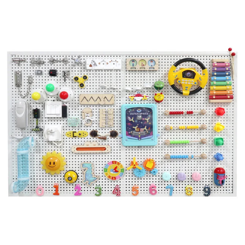 DIY Montessori Busy Board Lock, Switch & Latch Toy