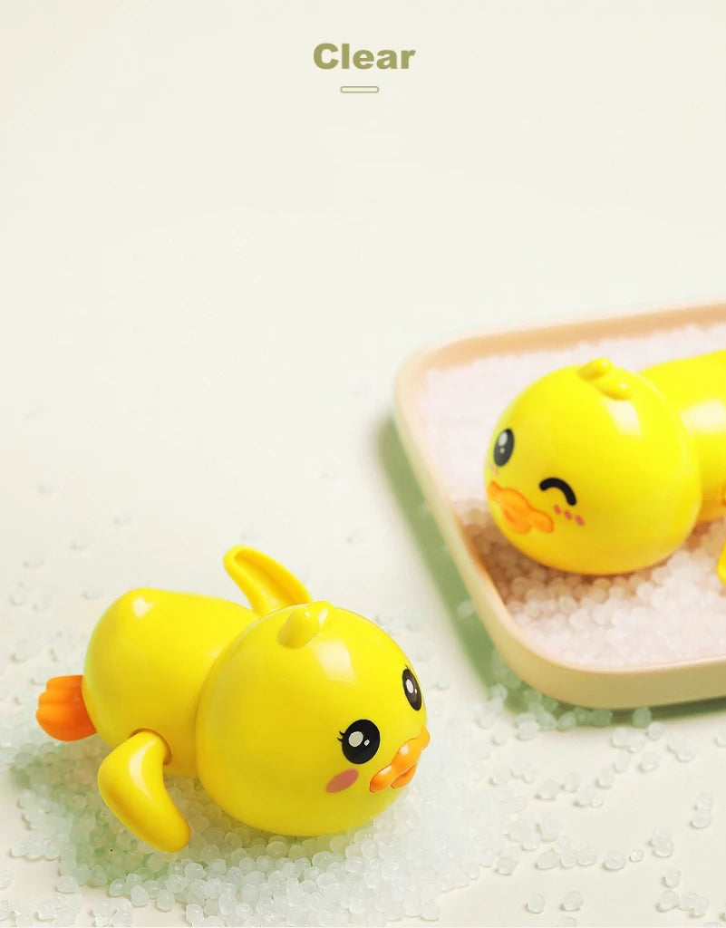 1 Pcs Baby Bath Toy Swimming Floating Duck Cute Water Play Interactive Toy for Kids