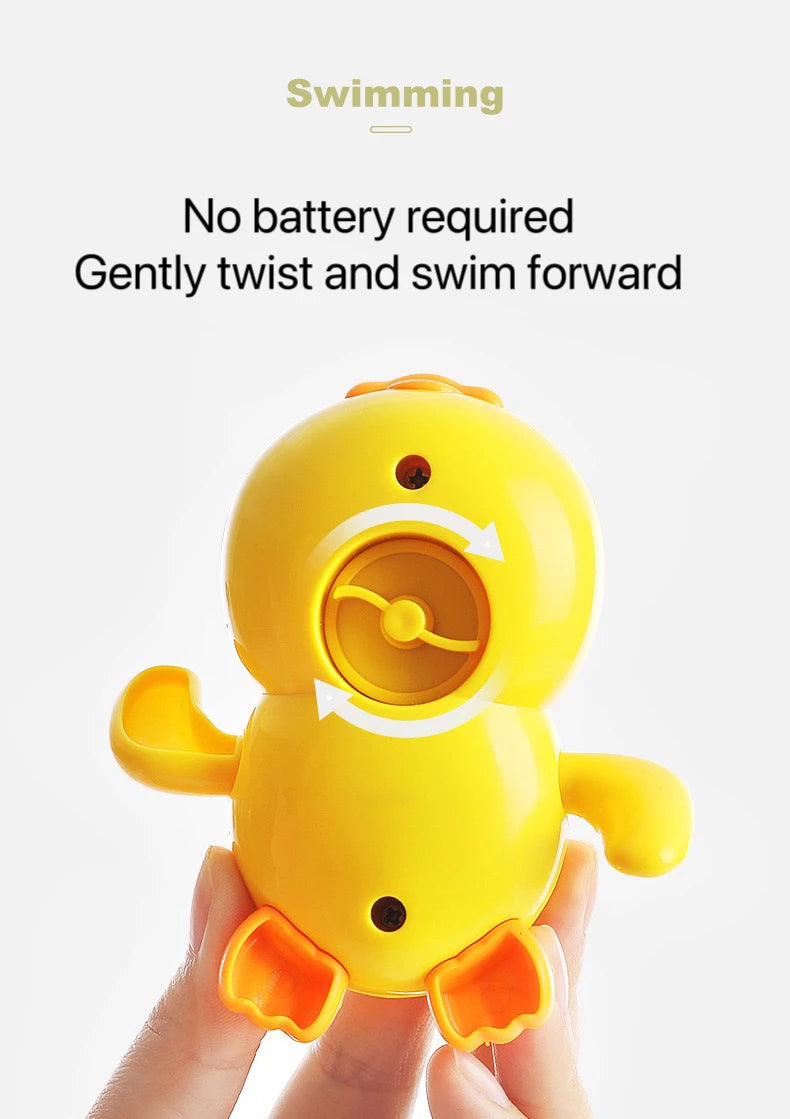 1 Pcs Baby Bath Toy Swimming Floating Duck Cute Water Play Interactive Toy for Kids