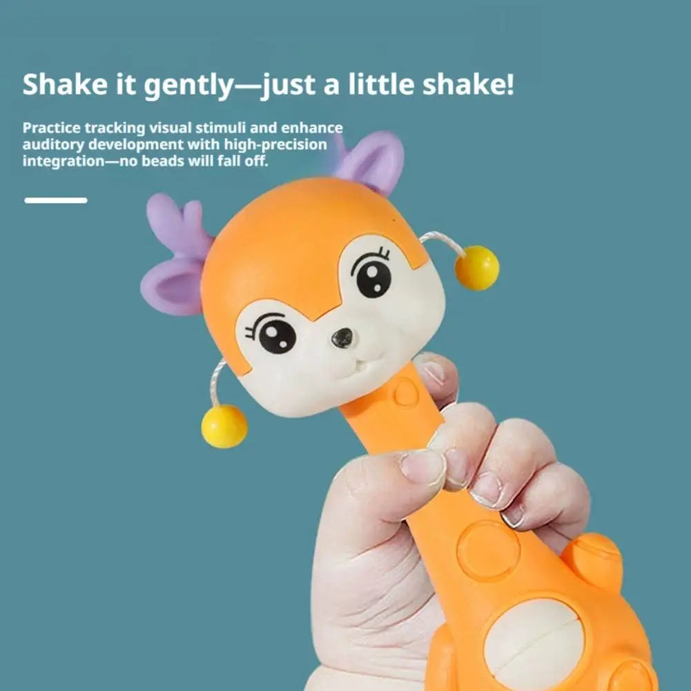 "Baby Hand Rattle & Sensory Grasp Toy - Soft Newborn Early Sound Toy"