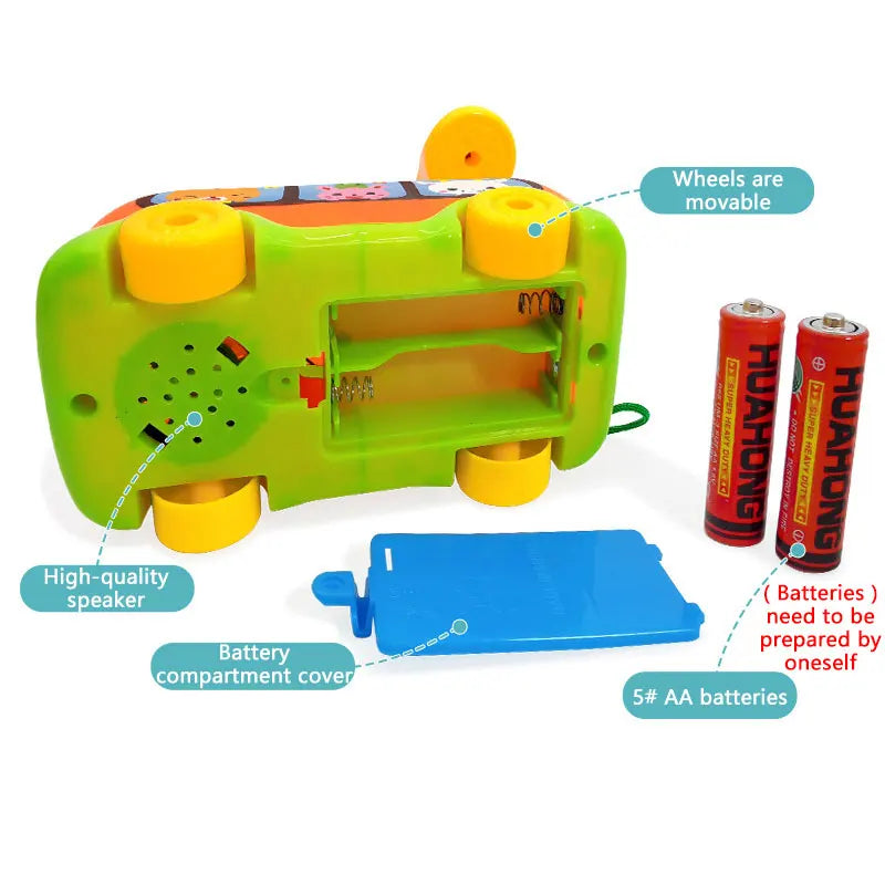 Musical Telephone Bus Car Toy – Montessori Early Educational Toy for Toddlers 1+ Year