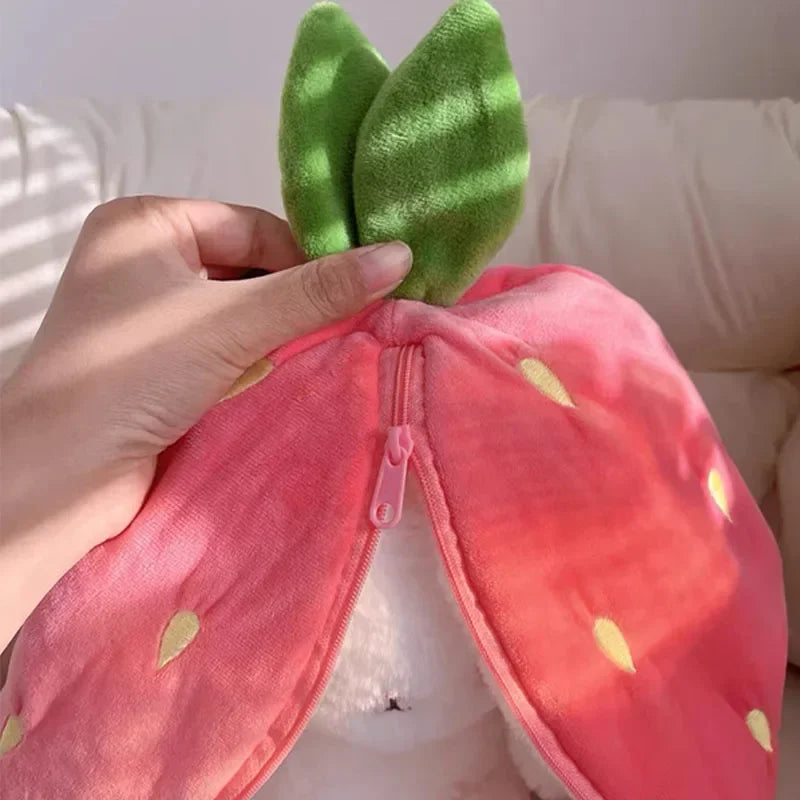 Strawberry Cute Carrot Rabbit Plush stuffed Toy Bunny Doll for Kid Birthday Gift