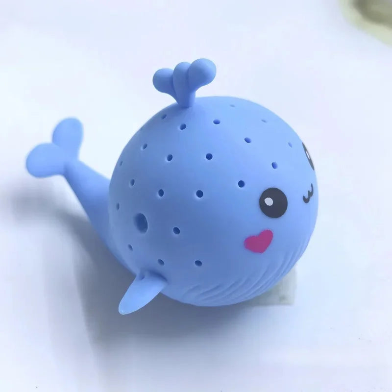 Cute Whale Sponge Bath Toy Water Absorbing Squeeze Toy Kids Pool Play Stress Relief Toy