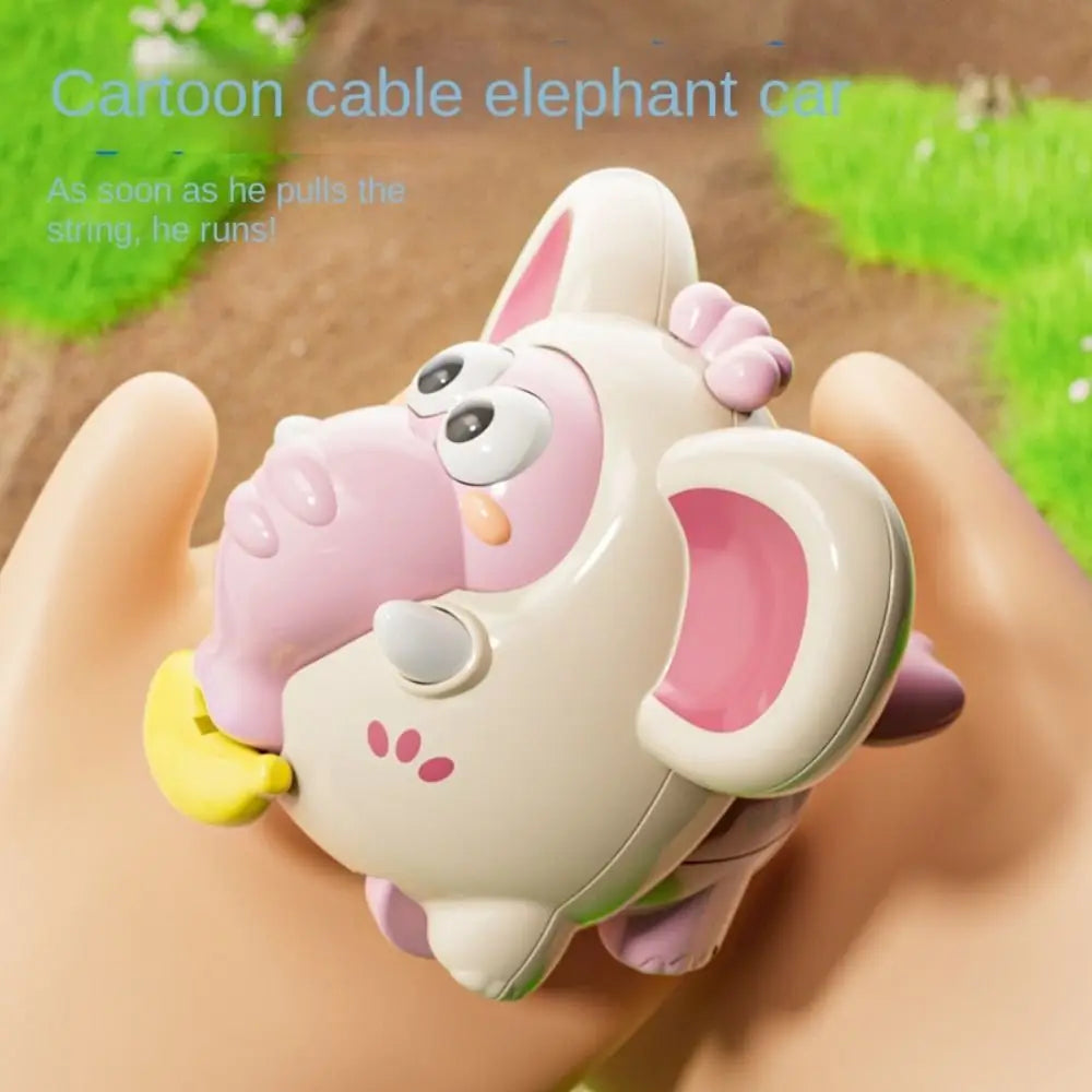 Children's Pulling Rope Animal Climbing Car - Inertial Clockwork Toy