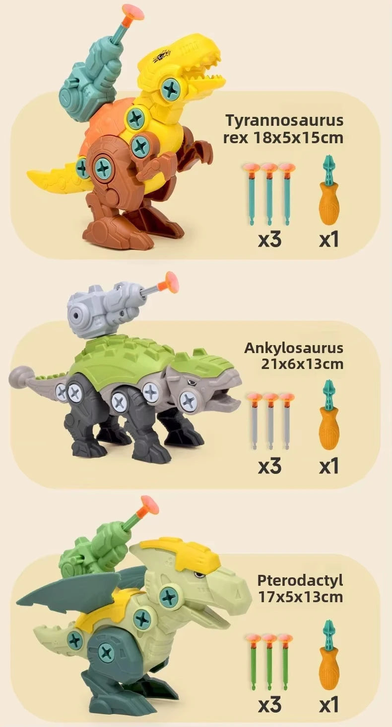 DIY Disassembly T-Rex Dinosaur Educational Toy for Kids