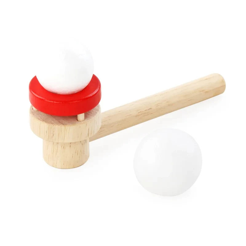 Montessori Floating Blow Pipe Ball Toy, Fine Motor Skill Trainer
