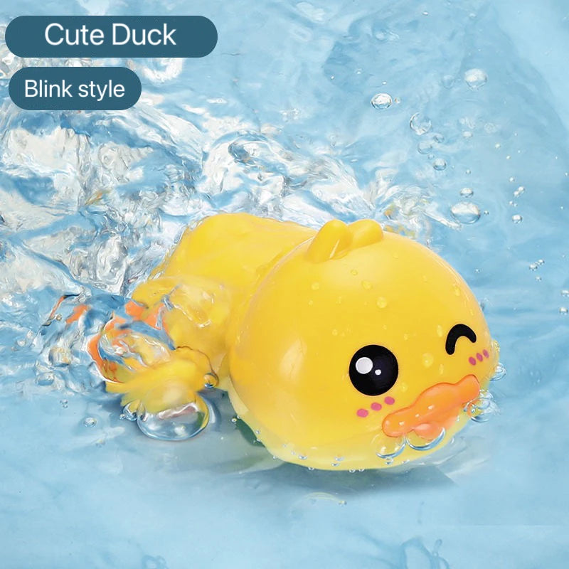 1 Pcs Baby Bath Toy Swimming Floating Duck Cute Water Play Interactive Toy for Kids