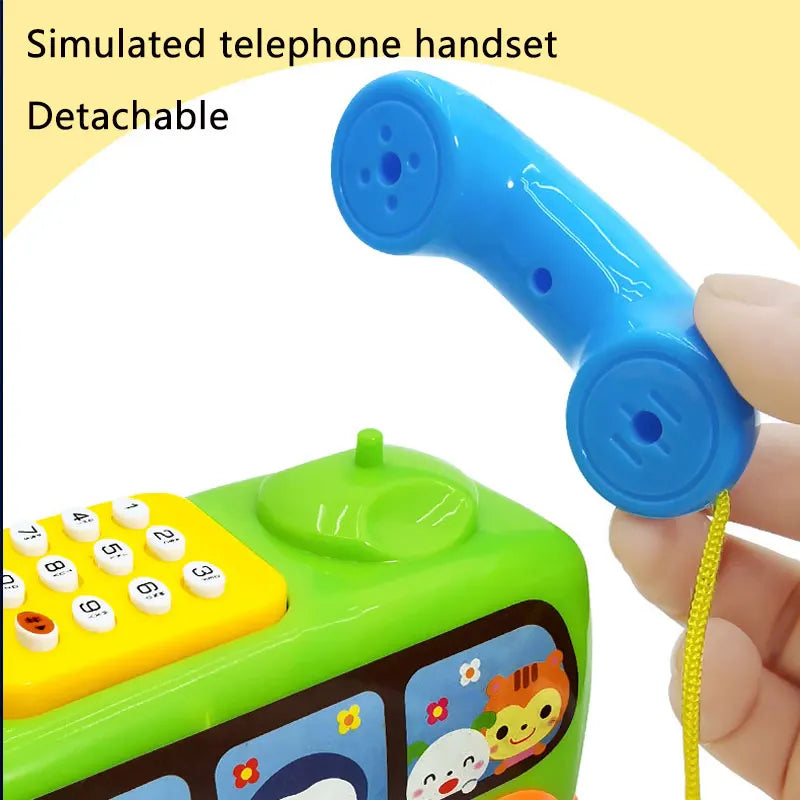 Musical Telephone Bus Car Toy – Montessori Early Educational Toy for Toddlers 1+ Year