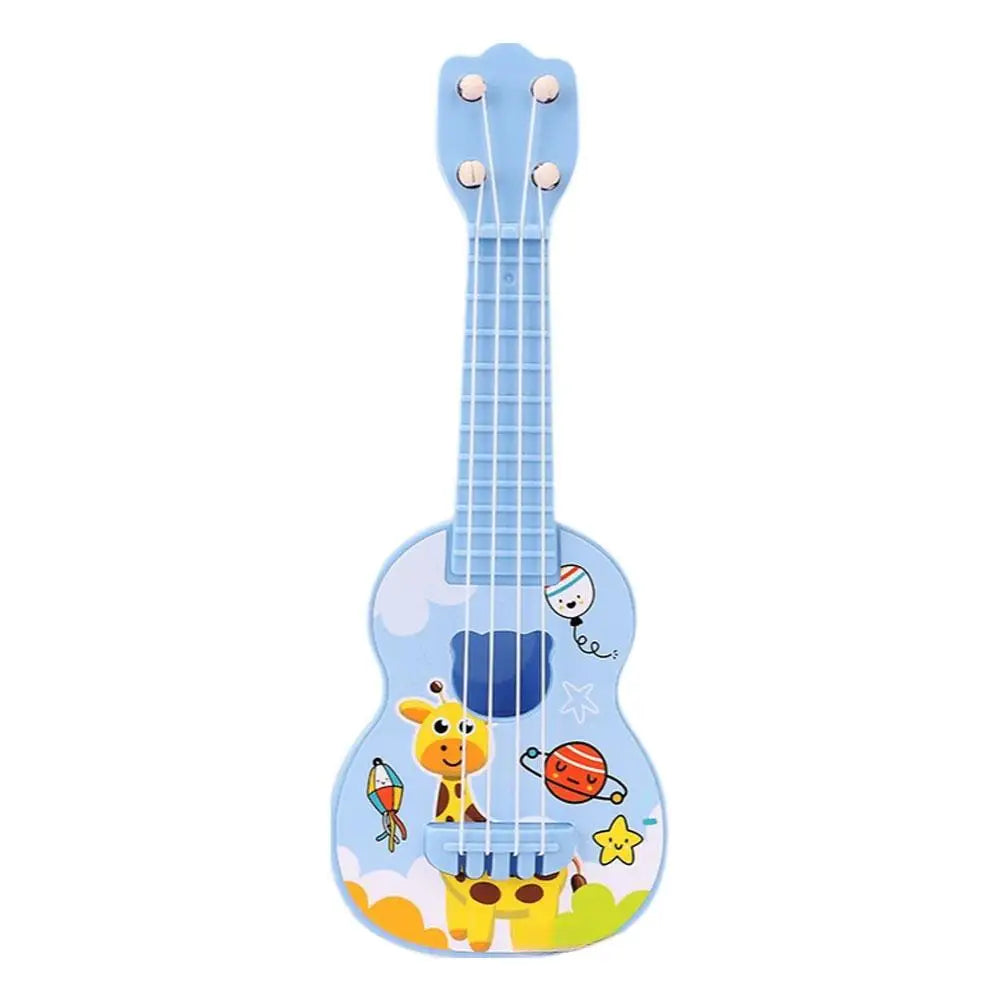 Mini Simulation Ukulele Guitar Toy for Kids - 4-String Educational Musical Instrument for Toddlers, Beginner Rhythm Acoustic Guitar Toy for Boys & Girls Birthday Gifts